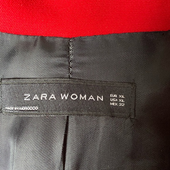 ZARA Women's Red Blazer Coat - Picture 4 of 4